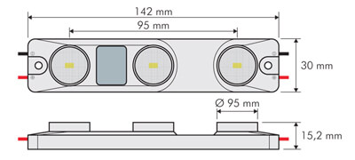 led elliptique 6w pas cher module leds périphériques 6w pas cher thermoformage pour enseigne rampe led pour enseigne et panneau leds peripheriqque