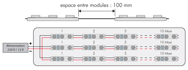 module a led périphérique 6w lettrage éclairage indirect installation modules led elliptique 6w barre de rampe led pour enseigne enseigne france