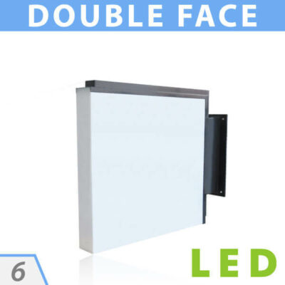 direct enseignes 06 caisson df 3d carre caisson lumineux leds 3d carré caisson enseigne bord lumineux enseigne drapeau face blanc diffusant pancarte lumineuse 14