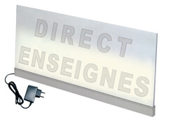 direct enseignes 02a eclairage tangentiel fluos éclairage tangentiel éclairage plexi par la tranche socle lumineux éclairage plexi éclairage tangentiel fluos plexi tout format enseigne 02