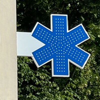 'ambulance leds croix ambulance led bleu qualité coût enseignes corporatives led croix ambulance