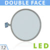 caisson lumineux drapeau double face leds fabricant caisson leds double face circulaire sous traitant français bandeau lumineux enseigne