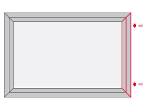 encardement aluuminium profil en aluminium extrudé fabricant chassis aluminium pour enseigne chassis aluminium pour enseigne qualité