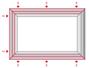 fournisseur accessoire led enseigne cadre autoportant grand format prix chassis aluminium pour enseigne caisson lumineux grossiste enseigne dibond