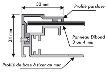 profile encadrement fabricant cadres clic clac grand format encadrement aluminium brossé qualité sous traitant français caisson lumineux cadre monoface