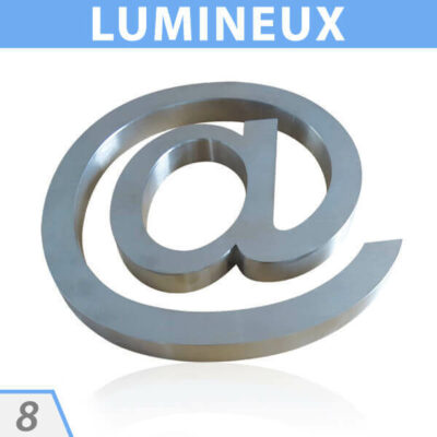 lettre en inox pour enseigne en ligne lettre boitier lumineuse personnalisée commander lettre boitier face plexiglas tarif enseigne publicitaire enseigne