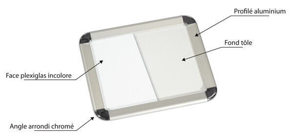 Lot De 5 Cadres à Clip DIN A3 Aluminium Argent - Profil 25 Mm, Protection Antireflet - Cadre Interchangeable Pour Affiches, Posters