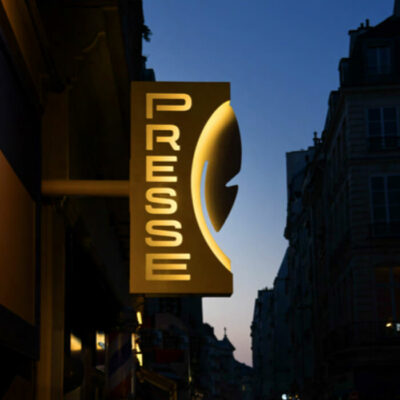 dernier caisson lumineux presse enseigne presse leds modernisée panneau publicitaire lumineux enseigne buraliste standard a leds nouvelle enseigne press