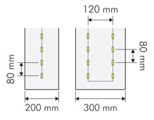 module leds pour lettres boitier plexi résistant leds pour lettres relief éclairage indirect comparatif 2835 module led lettrages lumineux relief découpées