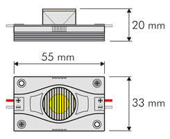 où acheter module a leds 3w périphériques led pour grand caisson industriel pas cher modules led elliptique 3w fabricant grossiste enseigne