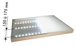 éclairage rasante enseigne extérieure barres lumineuses rasantes barres leds rasantes équipement bandeau lumineux enseigne leds grand angle