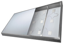 plaque leds rasantes extra plates led ultra plate rasante haut de gamme plaque de leds rasantes à coller grossiste français bandeau lumineux