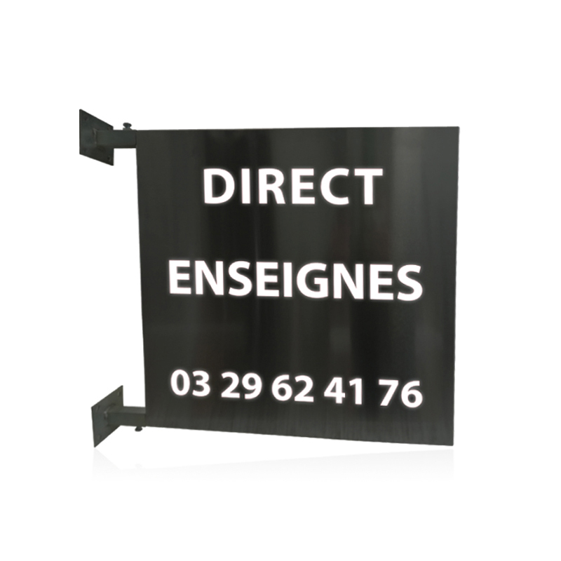 caissons double face drapeau fabricant enseigne double face tole ajouree fabricant caisson aluminium pour enseigne enseigne ajourée leds
