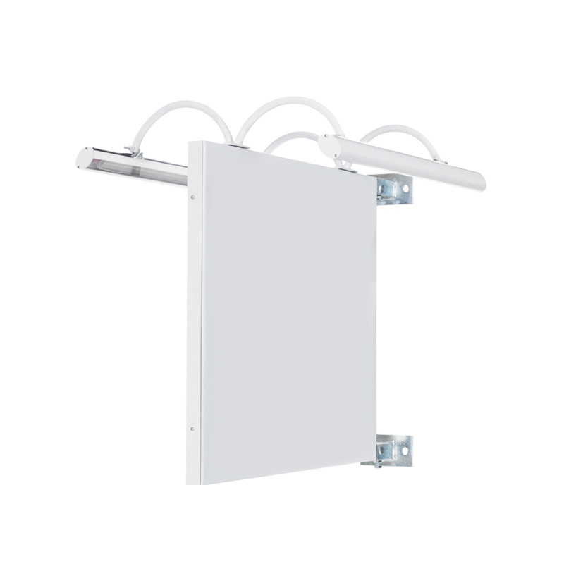 enseignes drapeau double face tôle avec éclairage marchand caisson drapeau double face enseigne double face tôle lumineuse leds