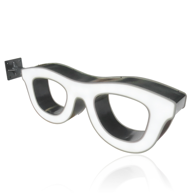 lunettes opticiens ovales haute luminosité enseignes perpendiculaires opticiens a led enseigne opticien ovale led qualité enseigne corporative