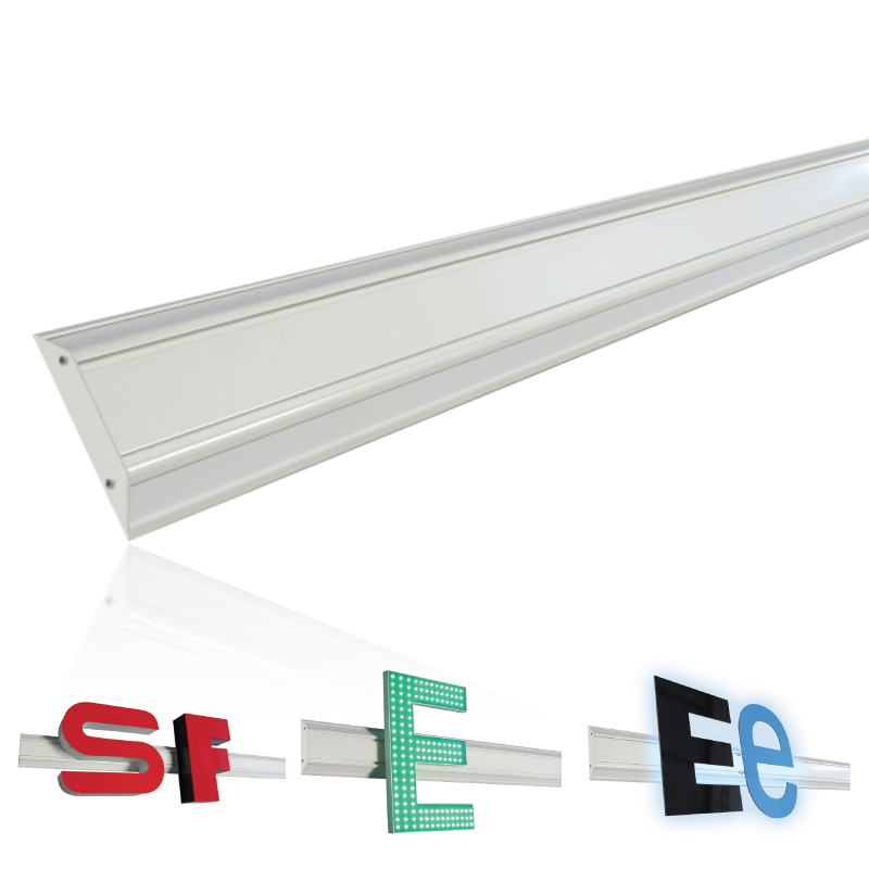 profilé support de lettres rail de fixation lettres boitiers pour magasin système de montage rapide lettrage support autoportant lettre enseigne qualité